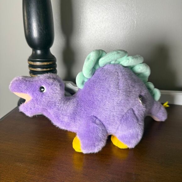 Plush Creations Other - Plush Creations, Inc Purple Dinosaur Plush Plays Put On A Happy Face Stuffed Ani